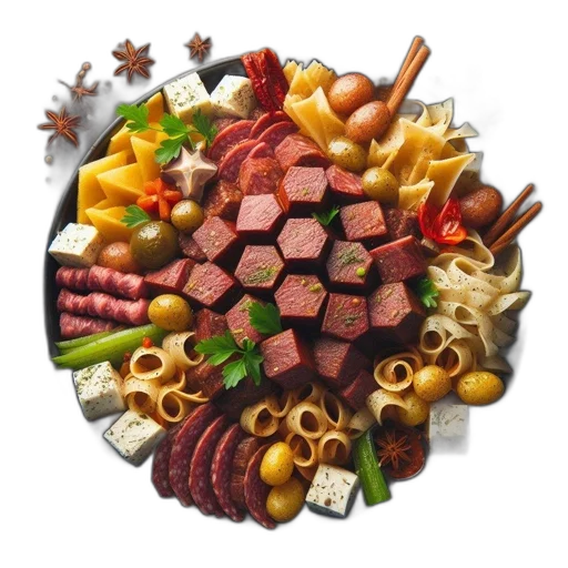 food, jewelry, crown, animal, pixel art, 3d render, photorealistic, array transparent PNG cut-out