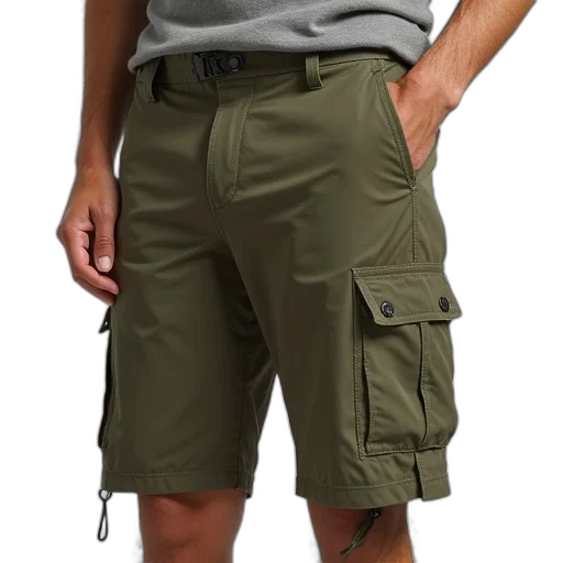 jacket, staff, earth tones, green transparent PNG cut-out
