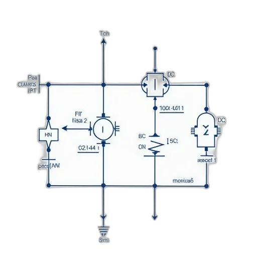 robot, crown, circuit, diagram, two, voltage, clamps, one transparent PNG cut-out