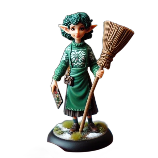 staff, 3d render, fantasy art, concept art, elf, figurine, about, tall transparent PNG cut-out