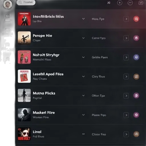 playlist, screen, easy, classify, all, music, files transparent PNG cut-out