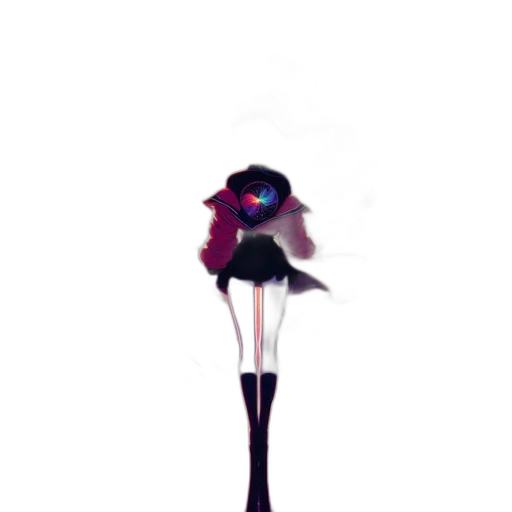flower, staff, mask, creature, concept art, pixel art, watercolor, 3d render transparent PNG cut-out