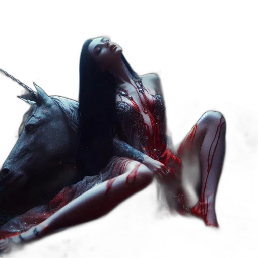 creature, dress, hair, animal, concept art, photorealistic, 3d render, cyberpunk transparent PNG cut-out