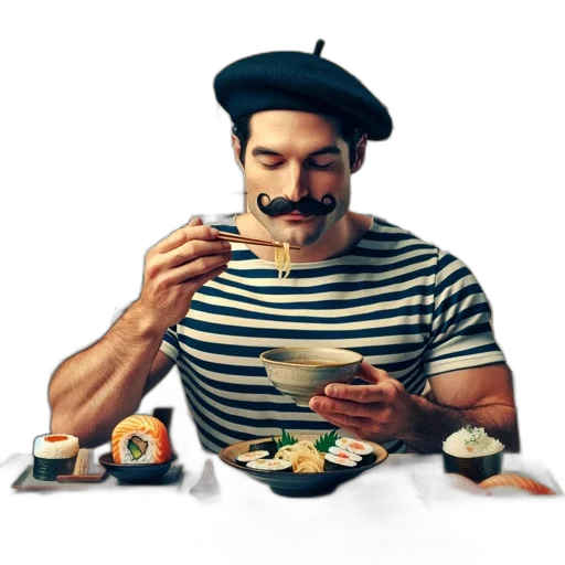 food, concept art, photorealistic, pixel art, 3d render, individual, donning, striped transparent PNG cut-out