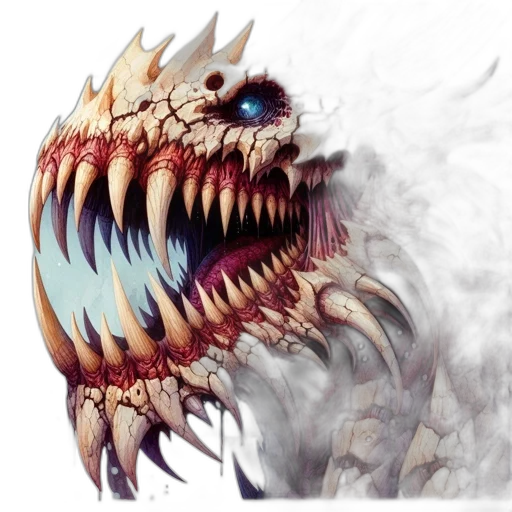 dragon, creature, mask, face, concept art, fantasy art, photorealistic, pixel art transparent PNG cut-out