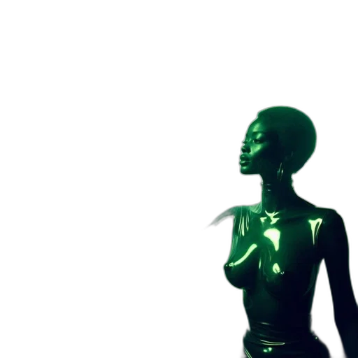 robot, jewelry, dress, creature, 3d render, concept art, cyberpunk, vaporwave transparent PNG cut-out