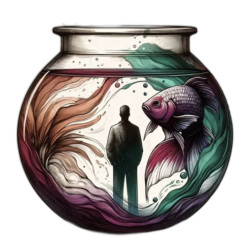 bottle, creature, hair, mask, watercolor, concept art, fantasy art, pixel art transparent PNG cut-out