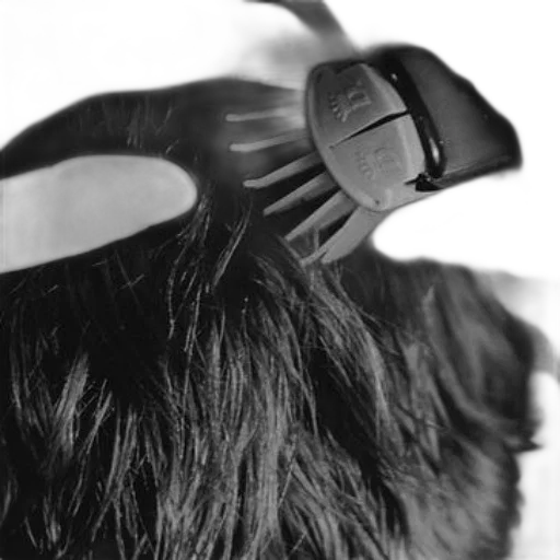 hair, mask, staff, hat, cyberpunk, photorealistic, 3d render, black transparent PNG cut-out