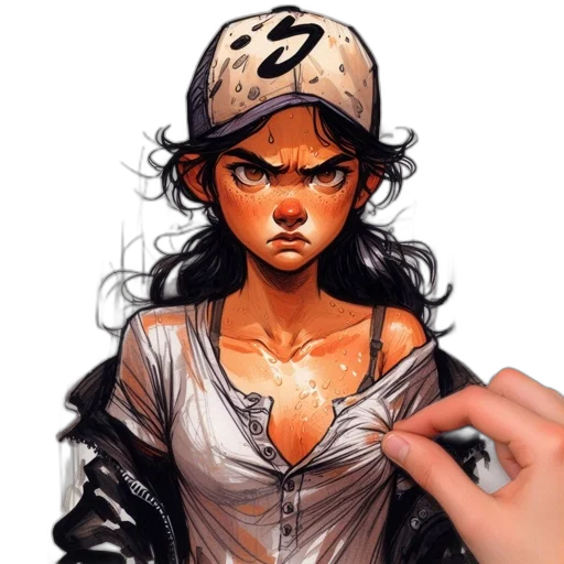 jacket, face, comic book art, concept art, cartoon, photorealistic, golden, young transparent PNG cut-out