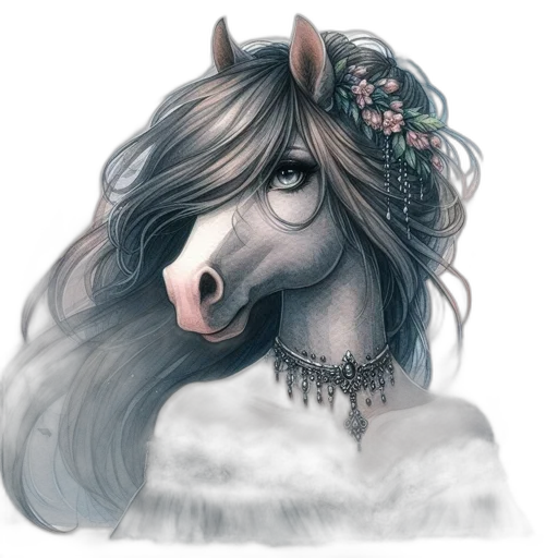 crown, face, creature, animal, fantasy art, watercolor, concept art, photorealistic transparent PNG cut-out