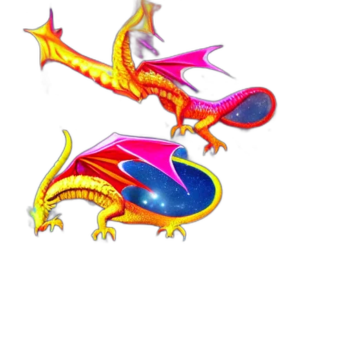dragon, weapon, staff, jewelry, 3d render, pixel art, concept art, fantasy art transparent PNG cut-out