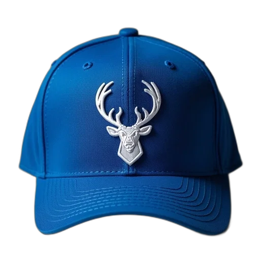 hat, crown, blue, has, milwaukee, bucks, logo transparent PNG cut-out