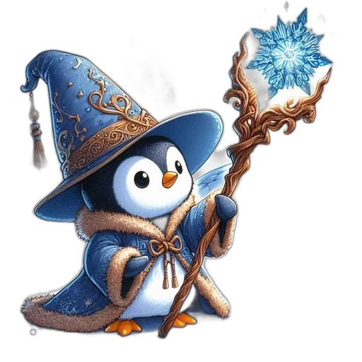 staff, hat, weapon, fantasy art, concept art, pixel art, 3d render, blue transparent PNG cut-out