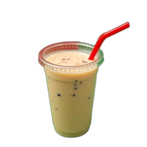 food, staff, 3d render, photorealistic, red, straw, sticking, out transparent PNG cut-out