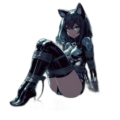 robot, animal, weapon, mask, cyberpunk, concept art, anime, fantasy art transparent PNG cut-out