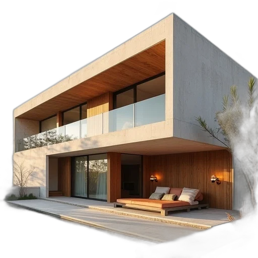 building, 3d render, photorealistic, concept art transparent PNG cut-out