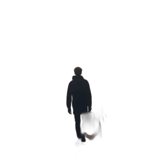 jacket, robot, staff, umbrella, concept art, 3d render, pixel art, photorealistic transparent PNG cut-out