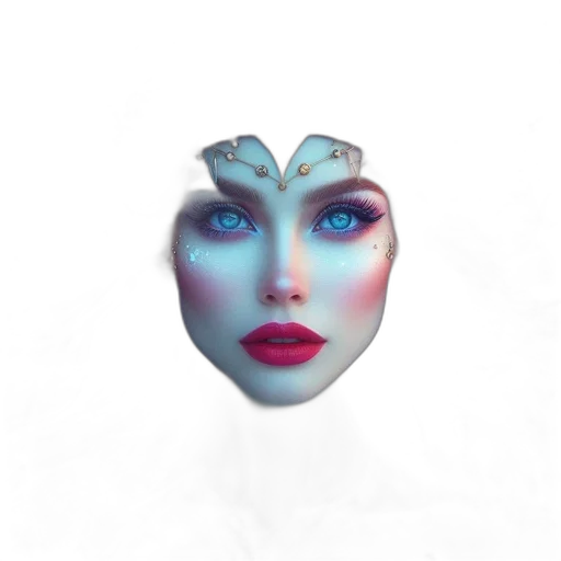 mask, face, crown, jewelry transparent PNG cut-out