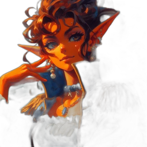 staff, creature, fantasy art, concept art, pixel art, watercolor, golden, red transparent PNG cut-out