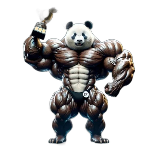 animal, weapon, robot, concept art, 3d render, photorealistic, fantasy art, muscular transparent PNG cut-out