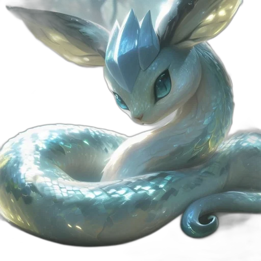 dragon, creature, animal, staff, concept art, fantasy art, 3d render, photorealistic transparent PNG cut-out