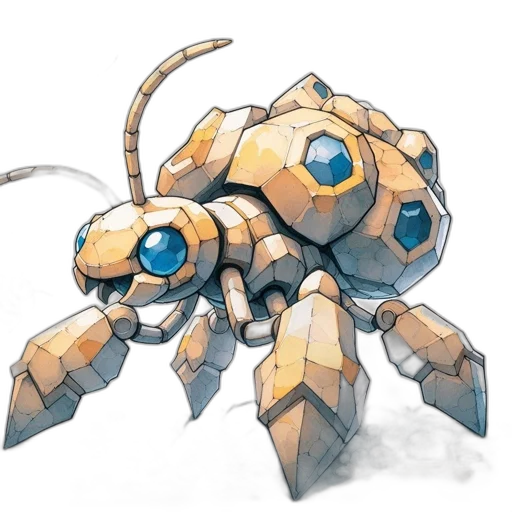 robot, creature, weapon, animal, concept art, 3d render, pixel art, watercolor transparent PNG cut-out