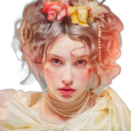 crown, jewelry, face, dress, photorealistic, oil painting, fantasy art, concept art transparent PNG cut-out