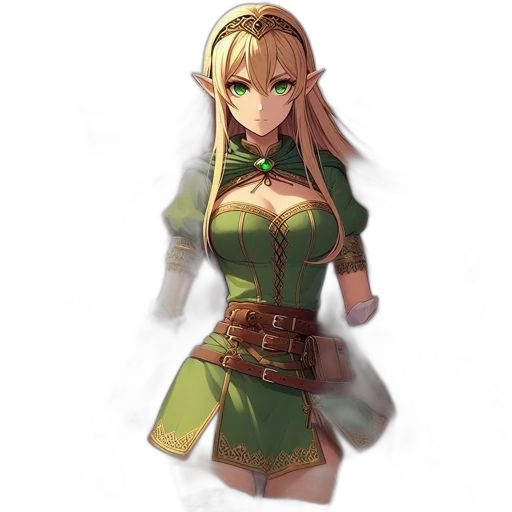dress, staff, dragon, weapon transparent PNG cut-out