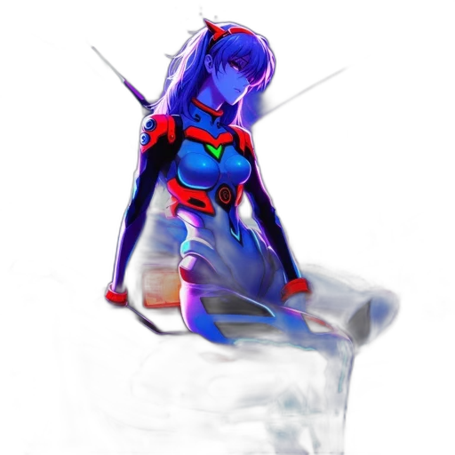 robot, creature, bottle, animal, concept art, 3d render, vaporwave, pixel art transparent PNG cut-out