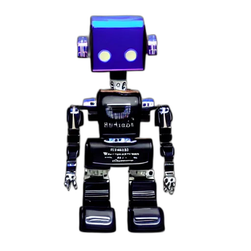 robot, 3d render, pixel art, concept art, cyberpunk, blue, raven transparent PNG cut-out