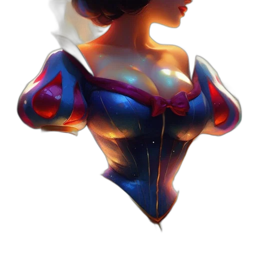 dress, crown, mask, face, concept art, comic book art, 3d render, fantasy art transparent PNG cut-out
