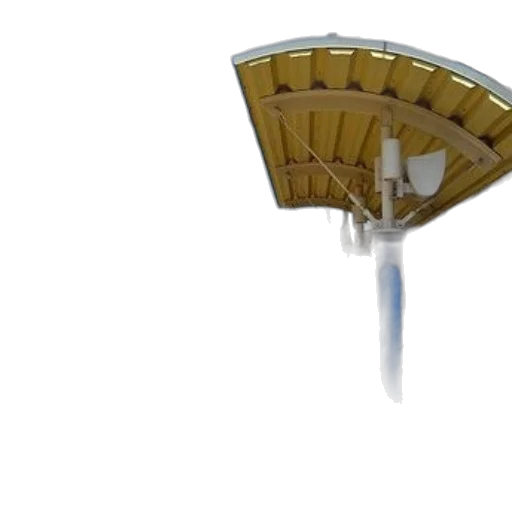 umbrella, hat, staff, weapon, 3d render, concept art, outer space, blue transparent PNG cut-out