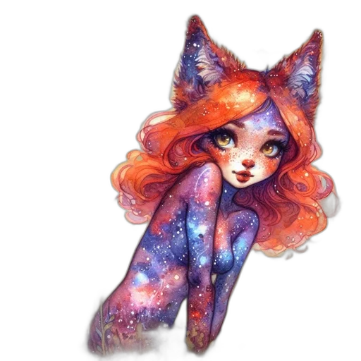 staff, dress, fantasy art, watercolor, concept art, pixel art, outer space, colorful transparent PNG cut-out