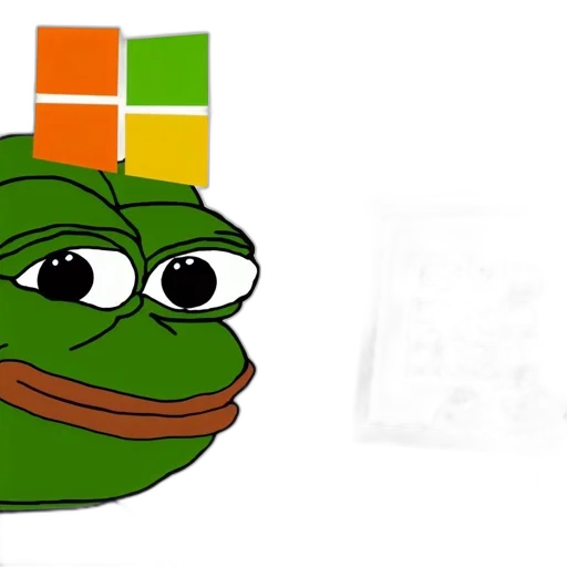 pixel art, 3d render, concept art, photorealistic, green, pepe, frog, mocks transparent PNG cut-out