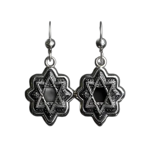 jewelry, sterling, silver, black transparent PNG cut-out