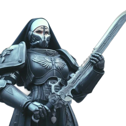 sword, weapon, staff, concept art, 3d render, fantasy art, photorealistic, monochrome transparent PNG cut-out