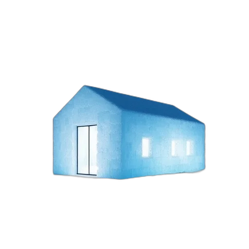 building, furniture, 3d render, concept art, vaporwave, photorealistic, blue, pastel transparent PNG cut-out