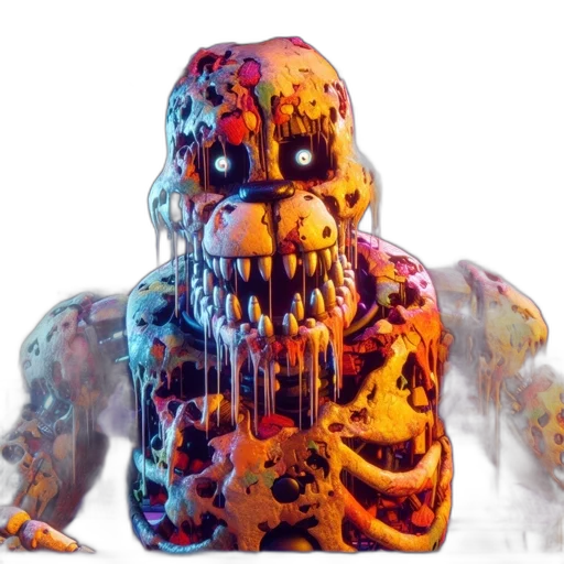 mask, creature, robot, 3d render, concept art, photorealistic, hybrid, bear-robot transparent PNG cut-out