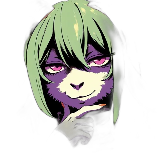 mask, face, creature, animal, anime, watercolor, pixel art, concept art transparent PNG cut-out