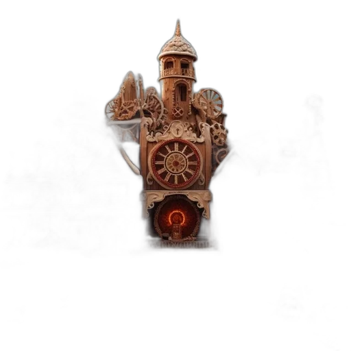 staff, weapon, crown, robot, concept art, fantasy art, 3d render, pixel art transparent PNG cut-out