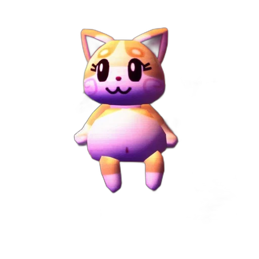 staff, animal, creature, mask, 3d render, pixel art, concept art, vaporwave transparent PNG cut-out
