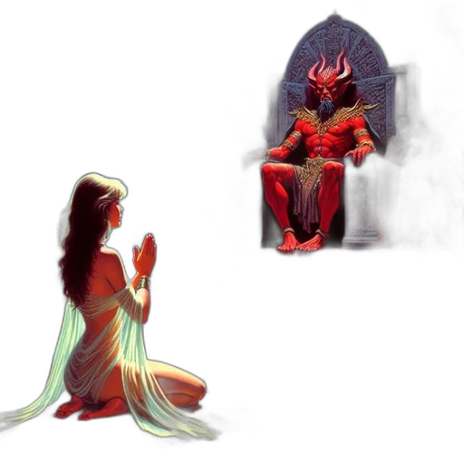 concept art, fantasy art, pixel art, 3d render, fire, red, dimly, lit transparent PNG cut-out