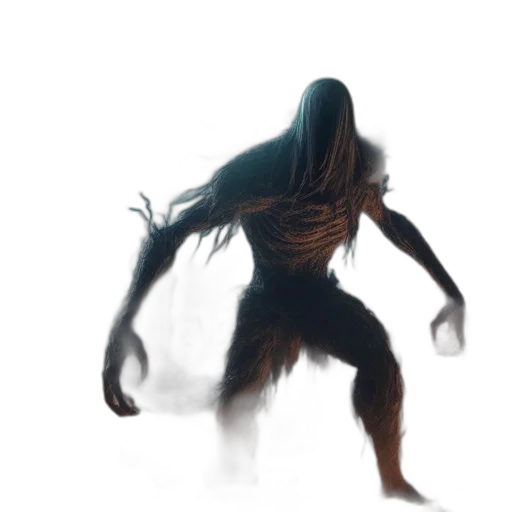 creature, mask, animal, hair, concept art, fantasy art, 3d render, photorealistic transparent PNG cut-out