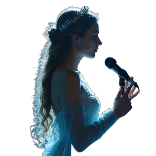 dress, staff, crown, face transparent PNG cut-out