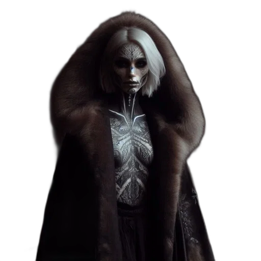 jacket, mask, creature, face, concept art, 3d render, fantasy art, comic book art transparent PNG cut-out