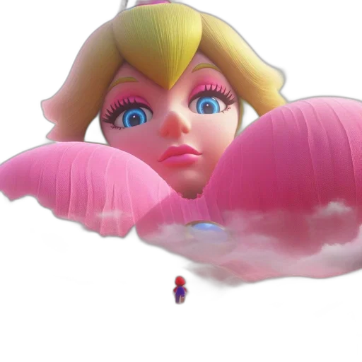 face, creature, mask, umbrella, 3d render, concept art, vaporwave, photorealistic transparent PNG cut-out