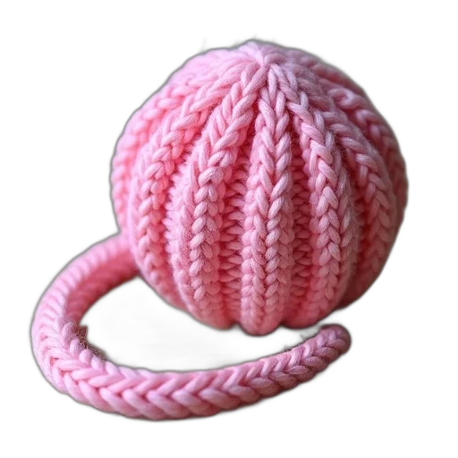 hat, jewelry, crown, staff, 3d render, pastel, pink, knitted transparent PNG cut-out