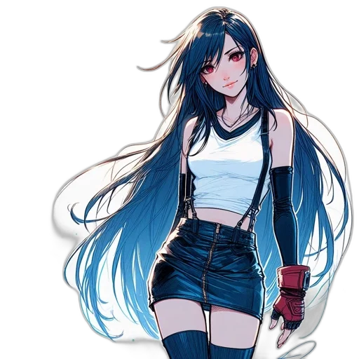 dress, staff, anime, concept art, pixel art, fantasy art, blue, monochrome transparent PNG cut-out