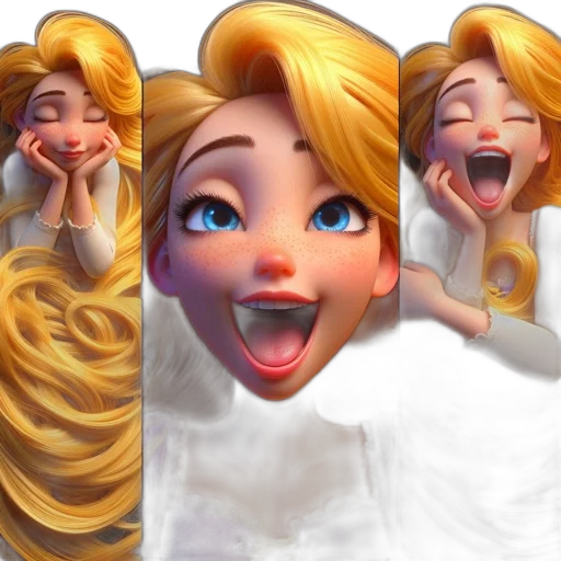 face, 3d render, photorealistic, cartoon, concept art, images, showcase, versatile transparent PNG cut-out