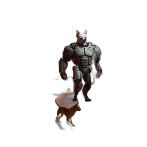 robot, animal, creature, weapon, concept art, pixel art, 3d render, fantasy art transparent PNG cut-out
